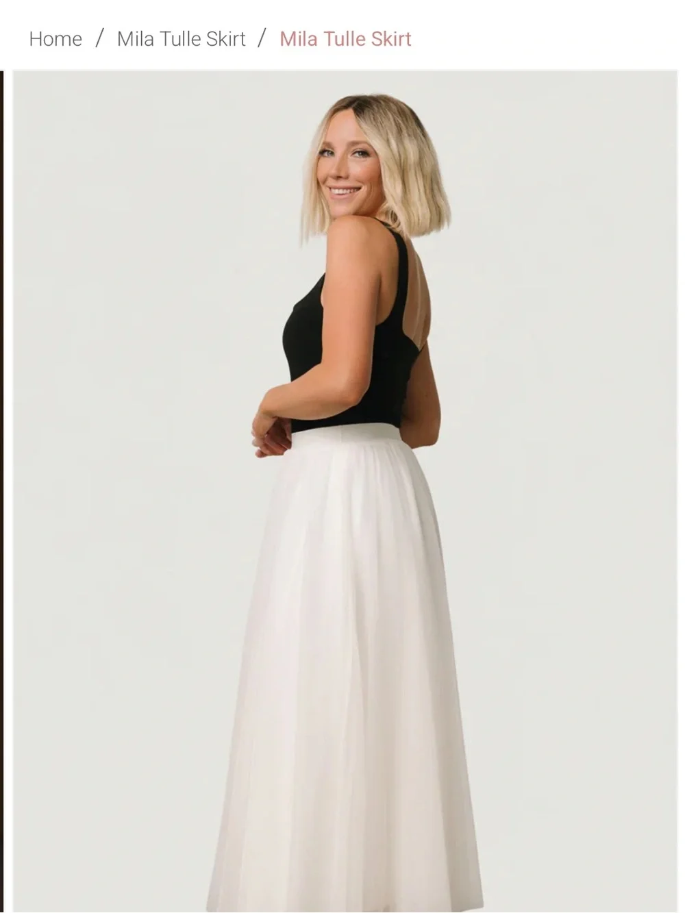 Baltic Born White Maxi Tulle Skirt - Picture 2 of 7